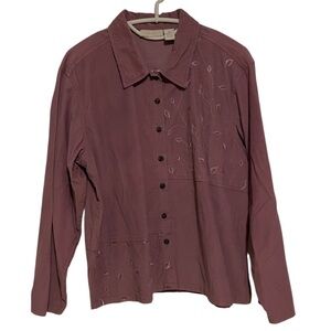 J Jill Corduroy Cotton Button Down Collared Shirts BUNDLE